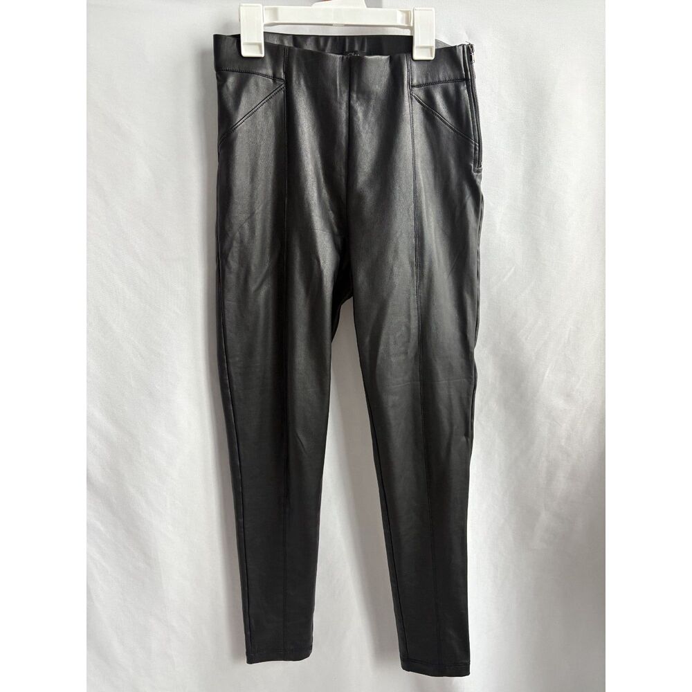 21 Saints Black Faux Leather Pants Skinny High Rise S Sexy Date Night Essential